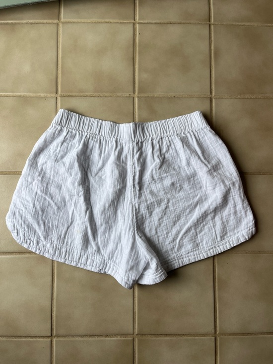 Old Navy White 100% Cotton Women's Elastic Waist Casual Shorts - Picture 7 of 8